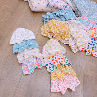 (Trứng 1-12m) Nón turban nơ cho bé gái