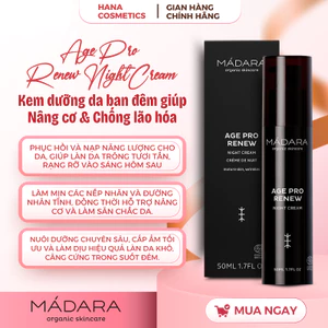 Kem dưỡng nâng cơ, chống lão hóa ban đêm Mádara Age Pro Renew Night Cream 50ml