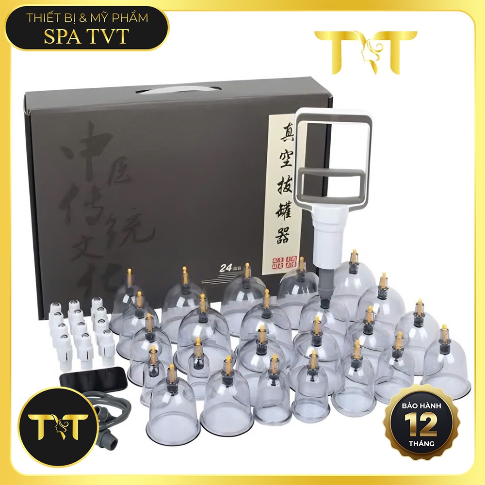 Bộ Giác Hơi 24 Cốc Hút Tay, Hút Máy Và Bộ Giác Hơi 32 Cốc, Dụng Cụ Giác Hơi Không Dùng Lửa