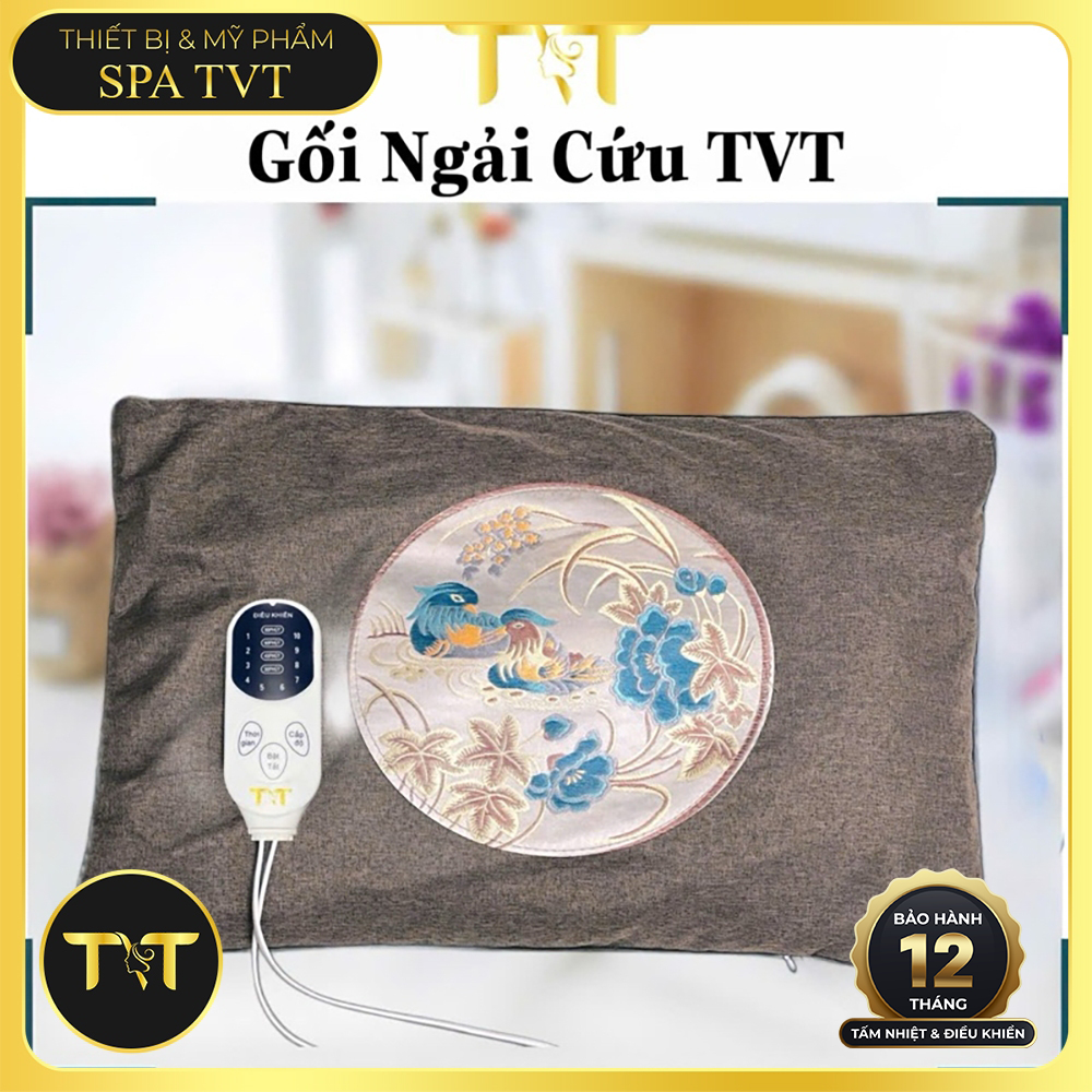 GỐI NGẢI CỨU NÂU TVT, GỐI NGẢI CỨU TVT TRI ÂN, GỐI CHƯỜM NÓNG CỔ VAI GÁY, THƯ GIÃN NGỦ NGON
