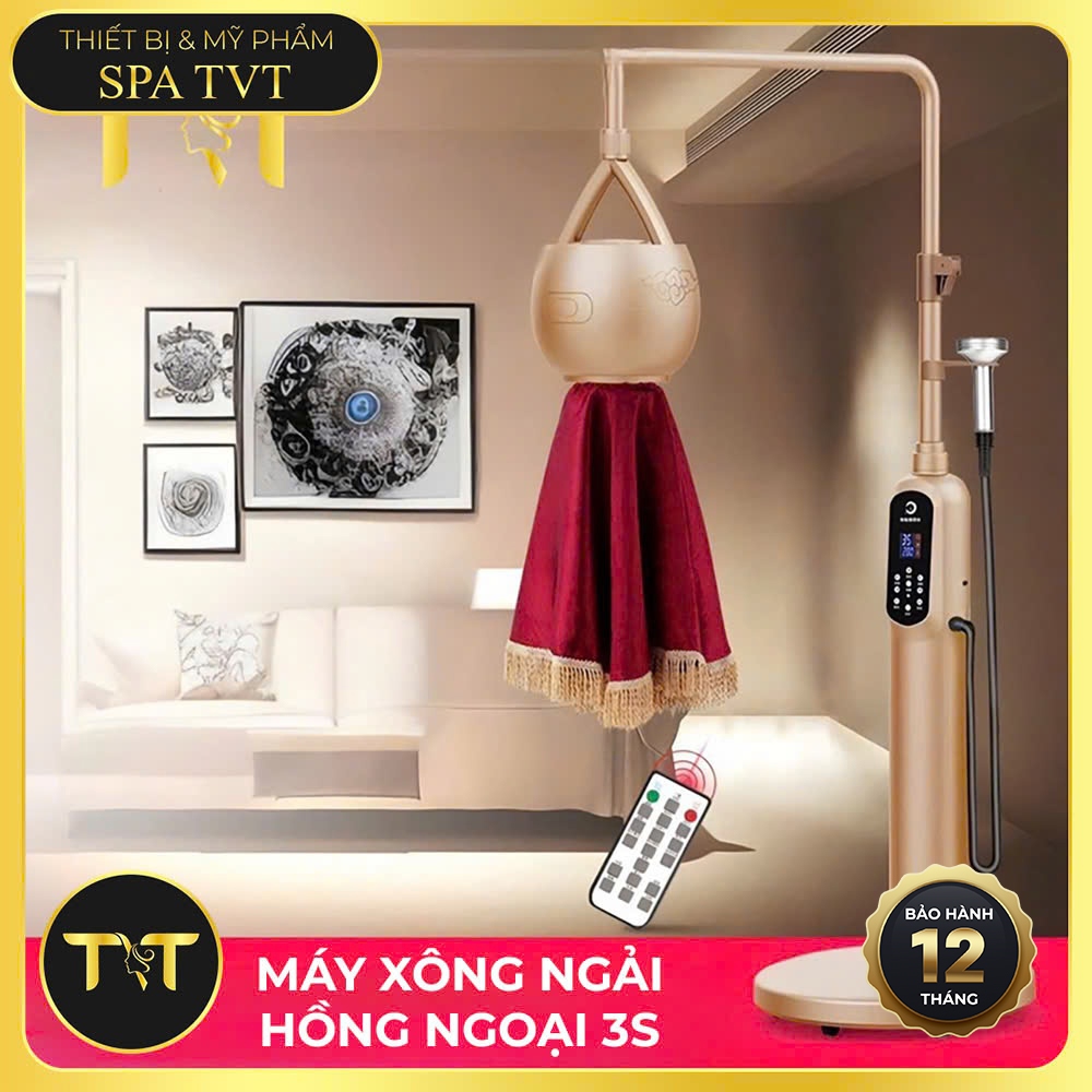 MÁY XÔNG NGẢI CỨU KHÔ TVT XN3 XN3S, MÁY XÔNG HỒNG NGOẠI DƯỠNG SINH, LÀM ẤM CƠ THỂ, HỖ TRỢ THƯ GIÃN