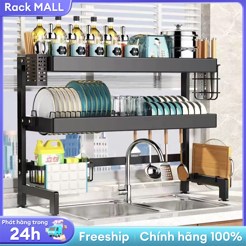 RACK Kệ đựng bát đĩa Trên Bồn Rửa Bát Cao Cấp Đa Năng 1/2 Tầng Kệ Để ...
