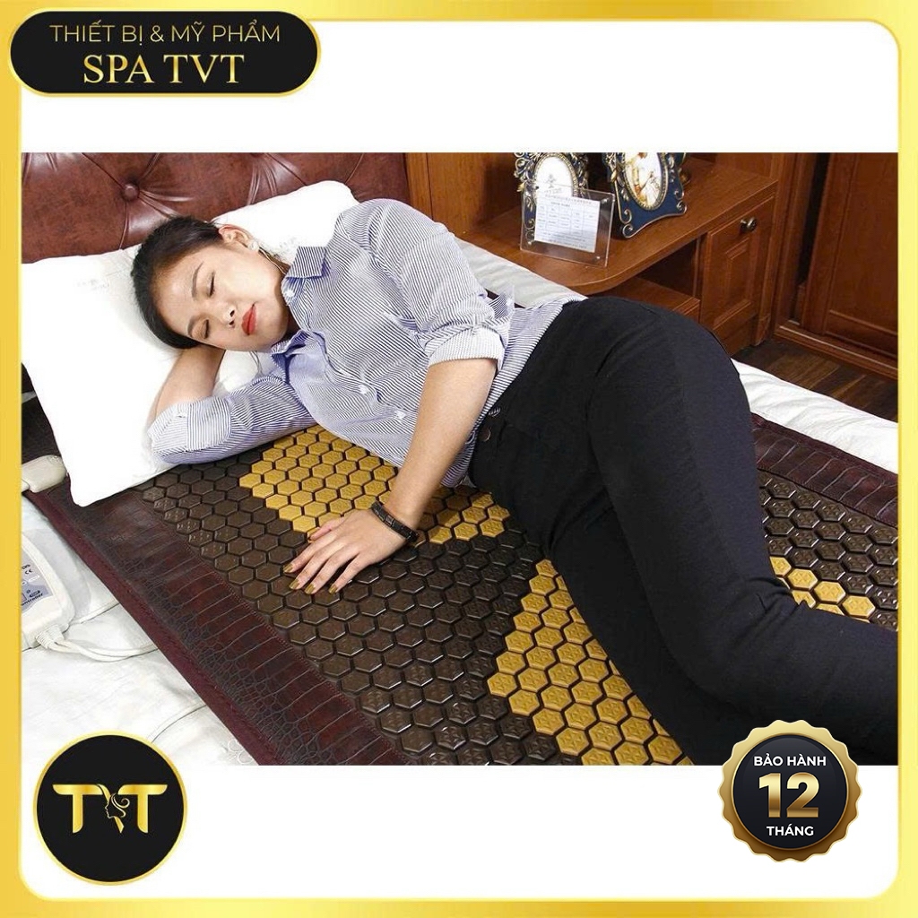 THẢM ĐÁ NÓNG JIARECHANPIN 70x190CM - 714 ĐÁ TOURMALINE, 12 ĐÈN PHOTON, HỖ TRỢ THƯ GIÃN CƠ THỂ