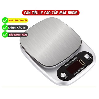 Cân nhà bếp điện tử chính xác cao cân thực phẩm mini trọng lượng 1g-10kg/0.1g-5kg trang bị 2 pin AAA