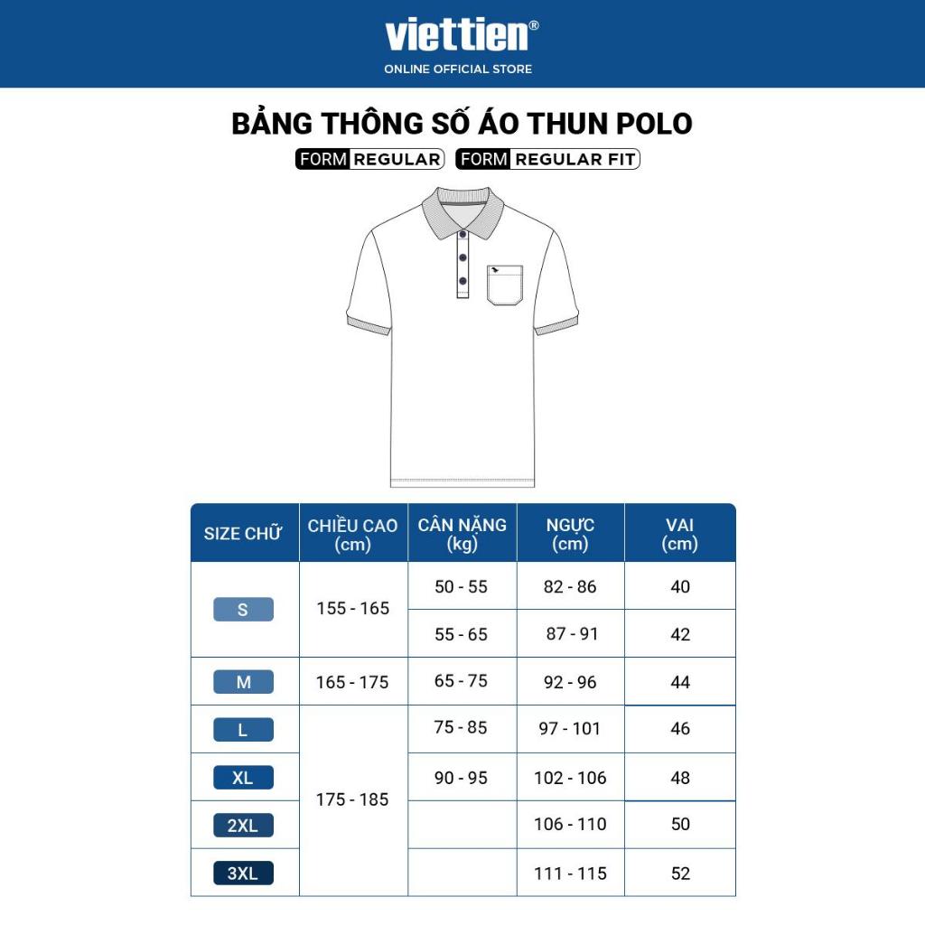 Áo Polo có túi VIETTIEN SMART CASUAL vải Cotton form REGULAR VT00000528