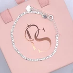 PS30. LẮC TAY MẮT XÍCH DẸT BASIC NHỎ UNISEX – (2LY-16.5CM) – MẠ BẠC (HỢP KIM CAO CẤP) – P.S CONCEPT — ảnh 5