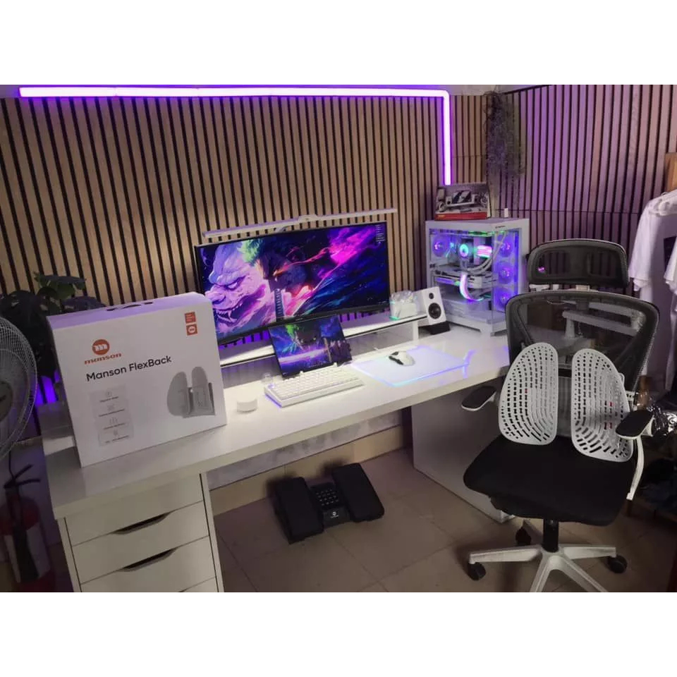 [Manson] Đỡ lưng (tựa lưng) công thái học Manson FlexBack Ultimate Edition - BẢO HÀNH 1 NĂM | BigBuy360 - bigbuy360.vn