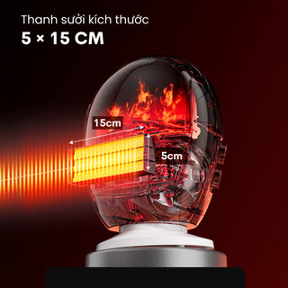 Quạt sưởi để bàn mini Fujihome FH09 – Sang trọng và ấm áp