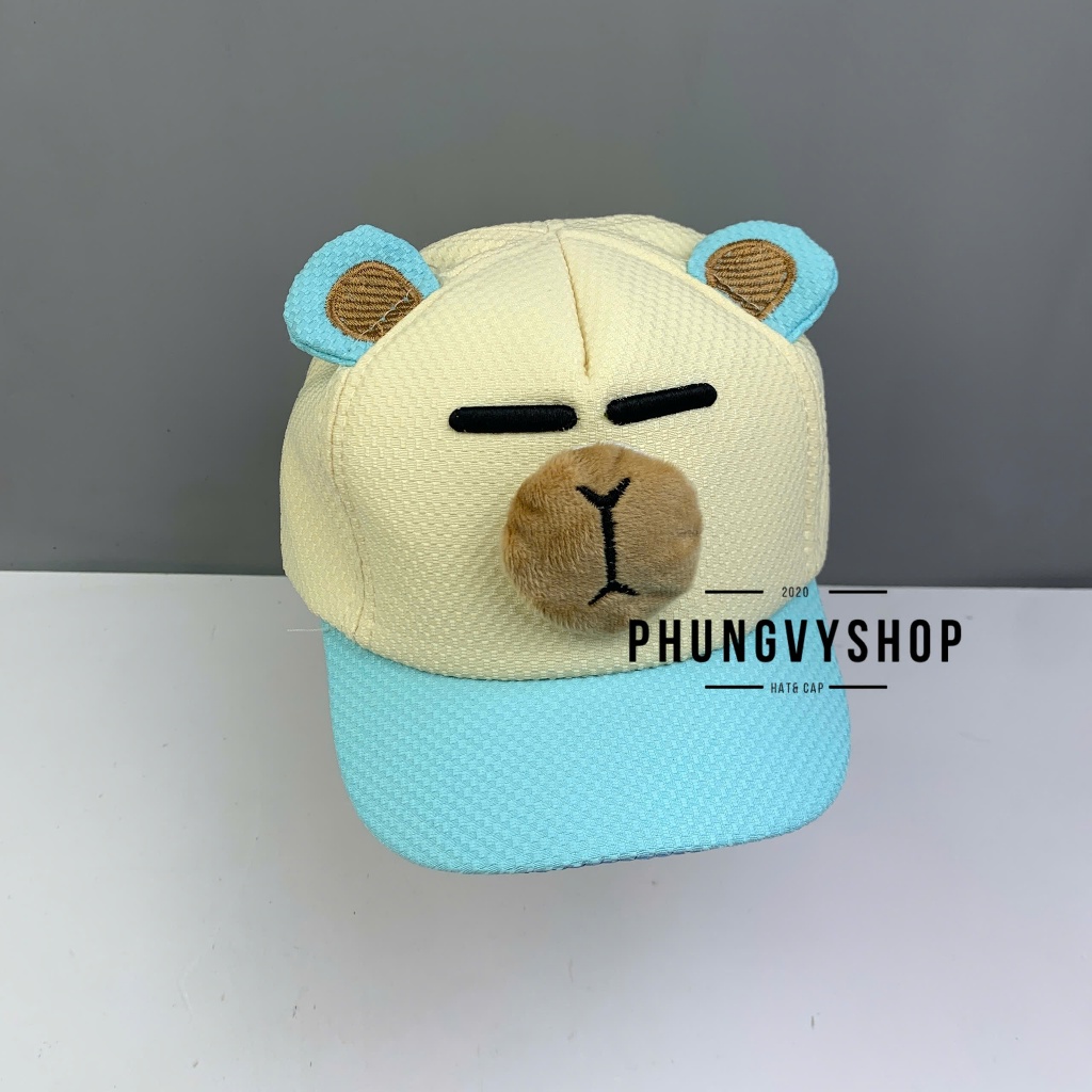 Bé 1-2 TUỔI/ Mũ nón lưỡi trai trẻ em gái trai phungvyshop- / Kết nhí GẤU CÁU /