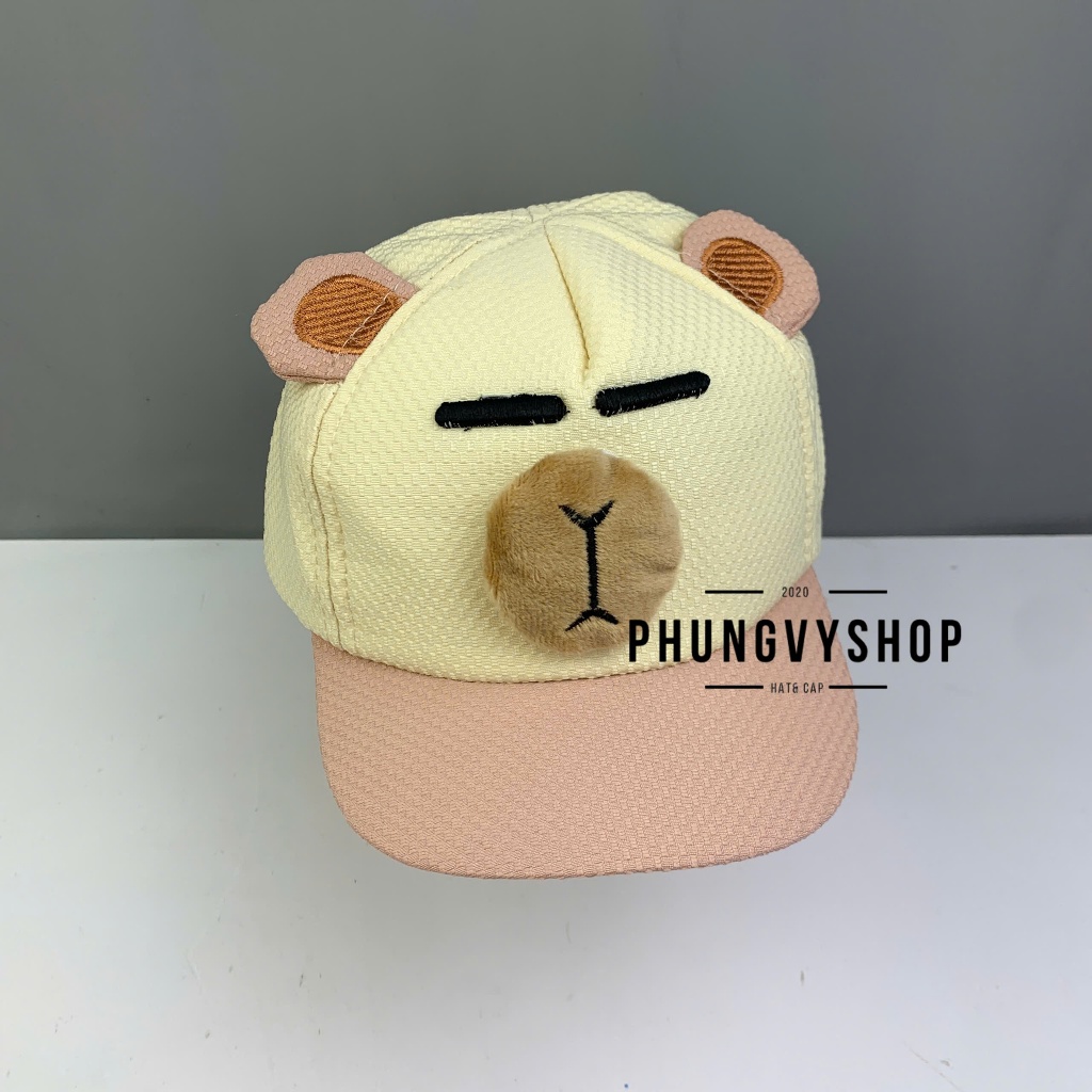 Bé 1-2 TUỔI/ Mũ nón lưỡi trai trẻ em gái trai phungvyshop- / Kết nhí GẤU CÁU /