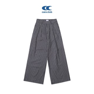 CARA Quần dài nữ Levy màu sọc form suông có khuy cài cơ bản