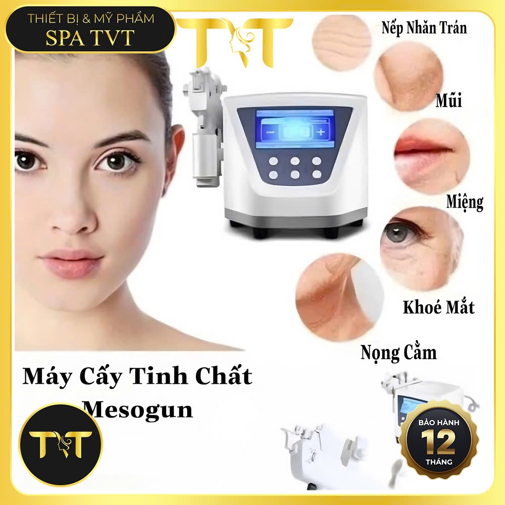 Máy Cấy Tinh Chất MJ, Máy Cấy Nano Mesogun Đưa Dưỡng Chất Chăm Sóc Da Spa TMV Chuyên Nghiệp