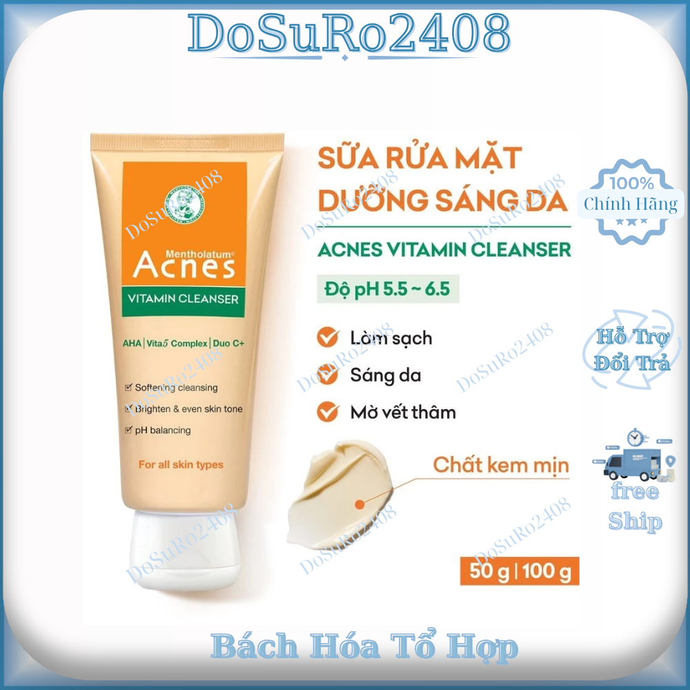 Sữa rửa mặt ngăn ngừa mụn Acnes Creamy Wash 100g