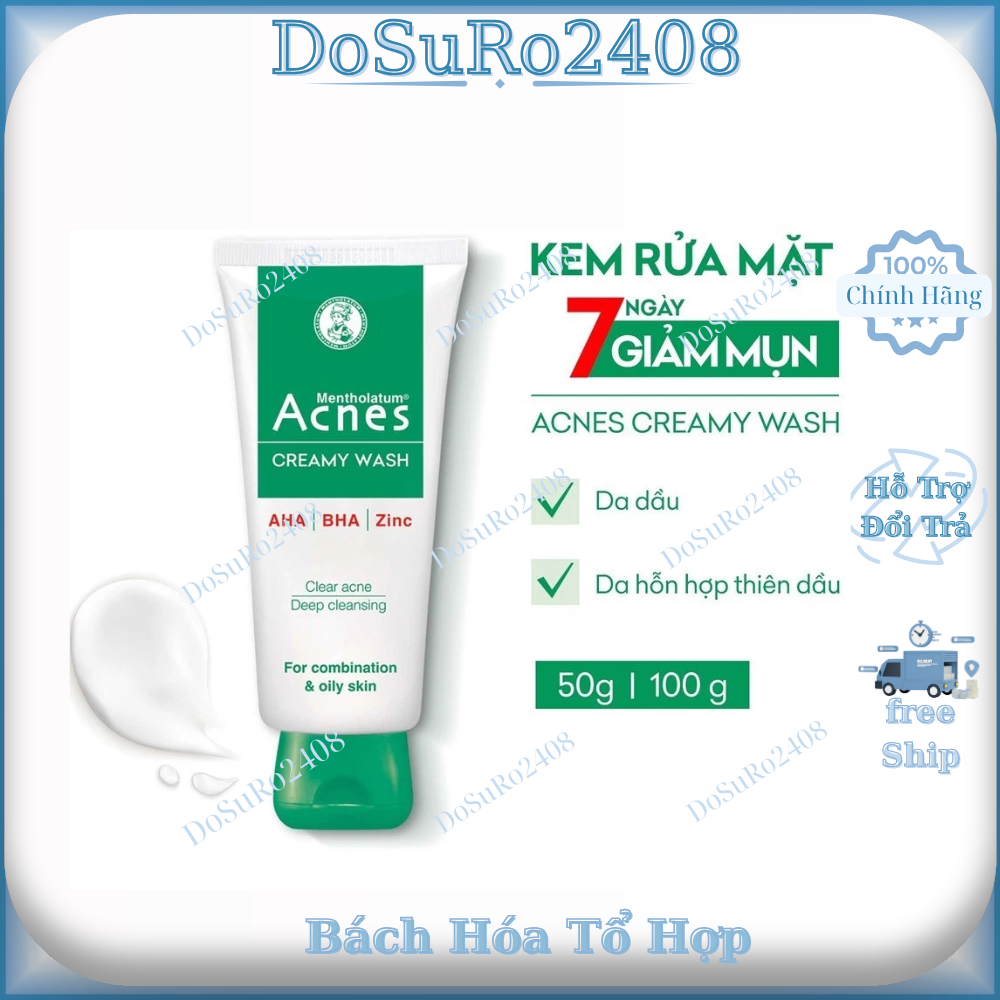 Sữa rửa mặt ngăn ngừa mụn Acnes Creamy Wash 100g