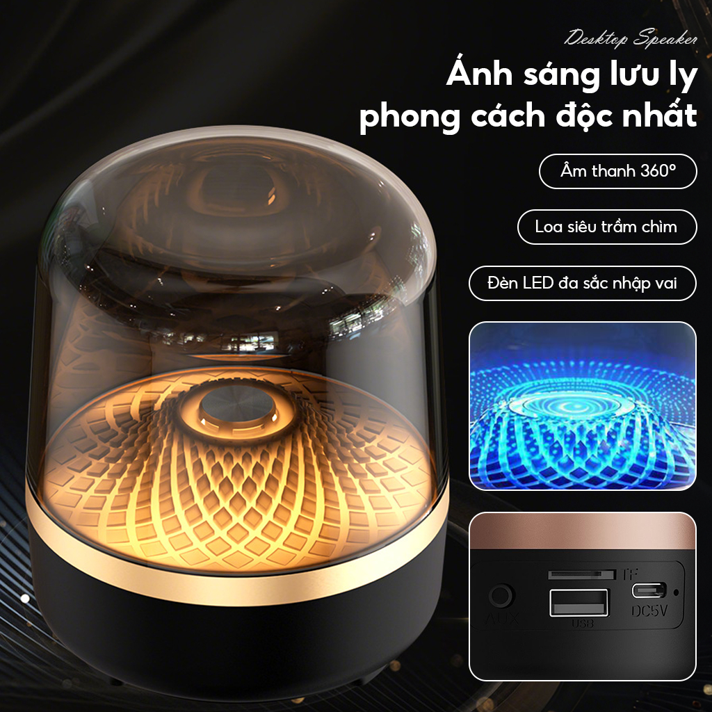 Loa Bluetooth-Loa vi tính, Loa nghe nhạc CoreX Super Bass âm thanh vòm - Chất lượng nhập khẩu -BH12T