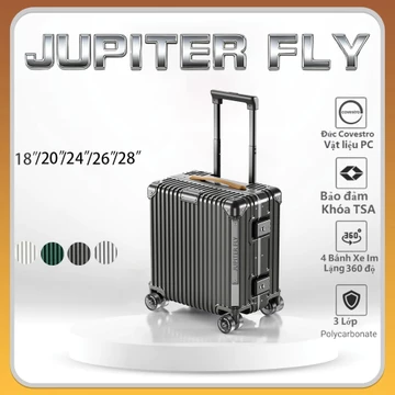 JUPITER FLY Luggage vali kéo cao cấp vali size 18/20/24/26/28 valy vali du lịch vali khung nhôm