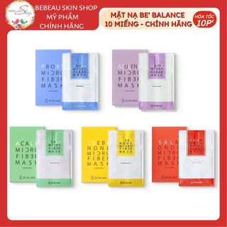 Mặt Nạ Vải Vi Sợi Be'Balance Micro Fiber Mask 3in1 Mặt Nạ Be Belance Dưỡng Ẩm Sáng Da - Bebeau