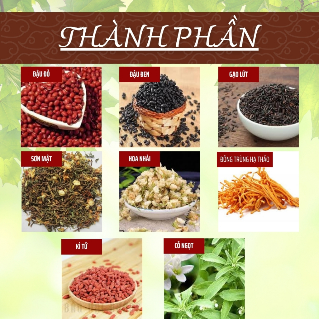 HÒA BÌNH ORGANIC -Trà Túi Lọc Gạo Lứt Ngũ Vị- Thanh nhiệt, Thanh lọc, Giảm cân - Bịch 50 lọc