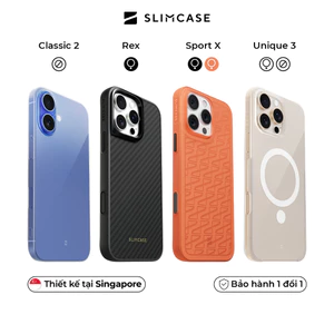 Ốp lưng cho iPhone 16 Pro Max / 16 Pro / 16 Plus / 16 SLIMCASE - Không ố vàng, siêu mỏng, hỗ trợ sạc không dây