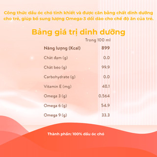 Dầu ăn dặm Óc Chó Mămmy bổ sung Omega 3, giúp phát triển trí não, bé thông minh, nhanh nhẹn, chai 100ml