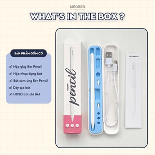 [2026] Bút cảm ứng BerPencil Pro M4/Air6 dành cho iPad - Chống chạm nhầm, scribble, sạc nam châm thế hệ mới by MèoBer