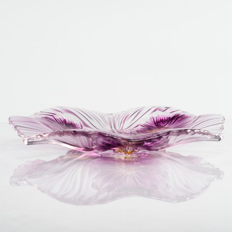 Bát, Đĩa Thủy Tinh Màu Tím Thả Hoa, Đựng Hoa Quả Walther-Glas Miranda Violet Yellow | Thái Dương Gia