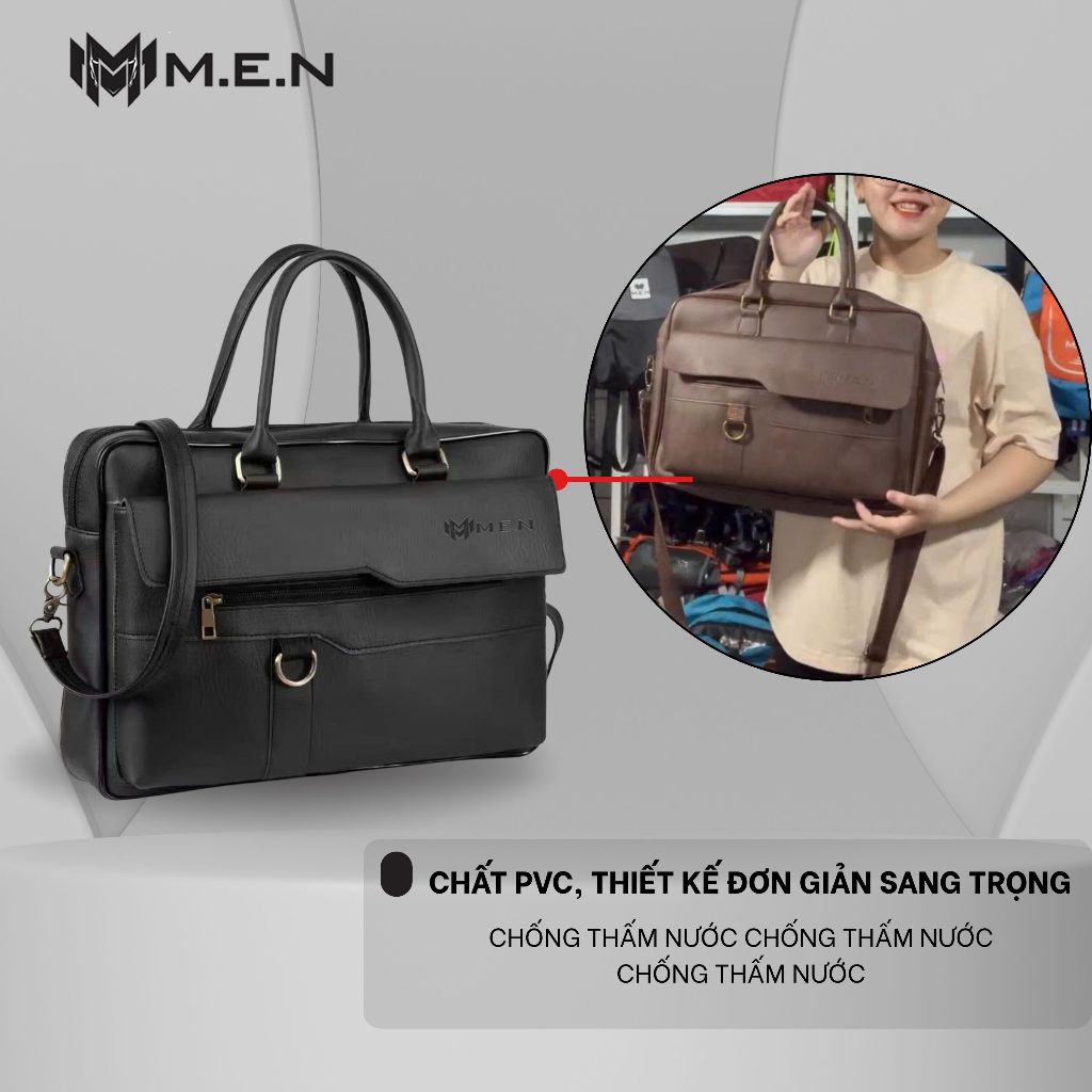 Túi quai xách 16 inch phi giới tính công sở M.E.N thời thượng Vip09-Fox1 [GIÁ HỦY DIỆT]