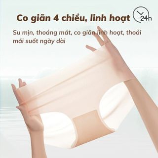 Quần lót cao cấp su thạch mỏng nhẹ mát lạnh cạp cao tôn dáng đáy ép chắc chắn kháng khuẩn DEVARI 166