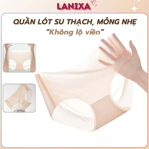 Quần lót nữ cao cấp su thạch mỏng nhẹ mát đáy ép thoáng khí co giãn linh hoạt thoải mái LANIXA L166