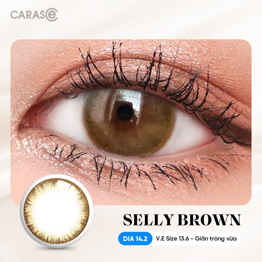[1 chiếc] Kính áp tròng khoá ẩm 10H 3 tháng màu S Russ Gray, S Selly Brown, S Selly Choco (Lens cận Outlet) -