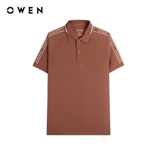 Owen - Áo polo Bodyfit APV253648 màu Hồng đậm chất liệu Nylon spandex