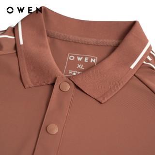 Owen - Áo polo Bodyfit APV253648 màu Hồng đậm chất liệu Nylon spandex