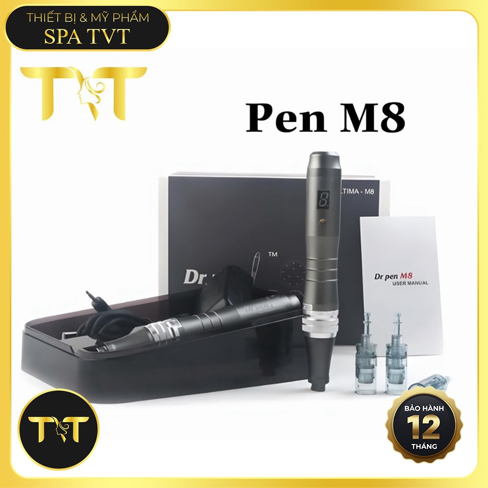 DR.PEN M8 BÚT DERMA ĐIỆN ULTIMA M8 – VI KIM PHI KIM CHUYÊN NGHIỆP, HỖ TRỢ GIẢM SẸO RỖ, MỜ THÂM