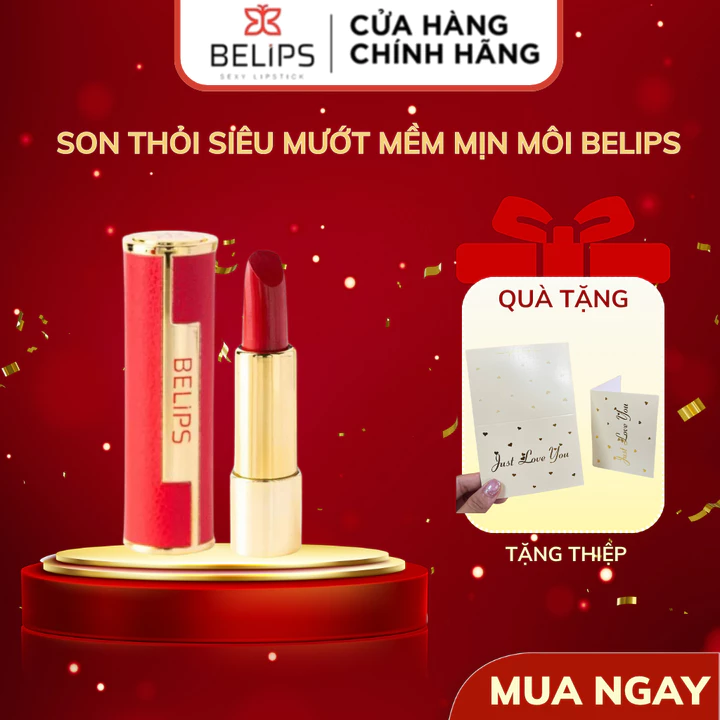 Son Thỏi Siêu Mướt Mềm Mịn Môi Belips Thiên Nhiên Không Chì An Toàn Cho Cả Bà Bầu Sexy Lipstick (3,7g)