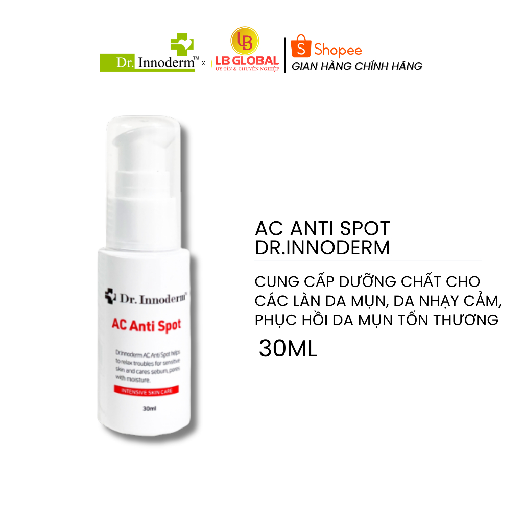 [Dr.Innoderm]_Gel chấm mụn_Ac Anti Spot 30ml_Sản phẩm chính hãng_Xuất VAT 100%
