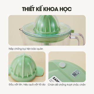 (BH 1 năm) Máy vắt cam tự động Samono SW-JC40, 700ml, công suất 40W tự đảo 2 chiều nhỏ gọn kiệt bã - hàng chính hãng