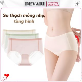 Quần lót cao cấp su thạch mỏng nhẹ mát lạnh cạp cao tôn dáng đáy ép chắc chắn kháng khuẩn DEVARI 166