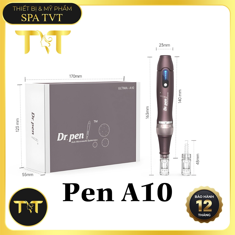 MÁY PHI KIM VI KIM DR.PEN A10, HỖ TRỢ CẢI THIỆN SẸO RỖ, THU NHỎ LỖ CHÂN LÔNG, ĐƯA TINH CHẤT