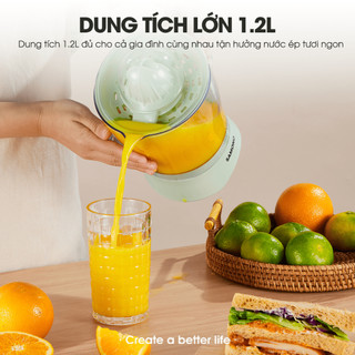(BH 1 năm) Máy vắt cam tự động Samono SW-JC40, 700ml, công suất 40W tự đảo 2 chiều nhỏ gọn kiệt bã - hàng chính hãng