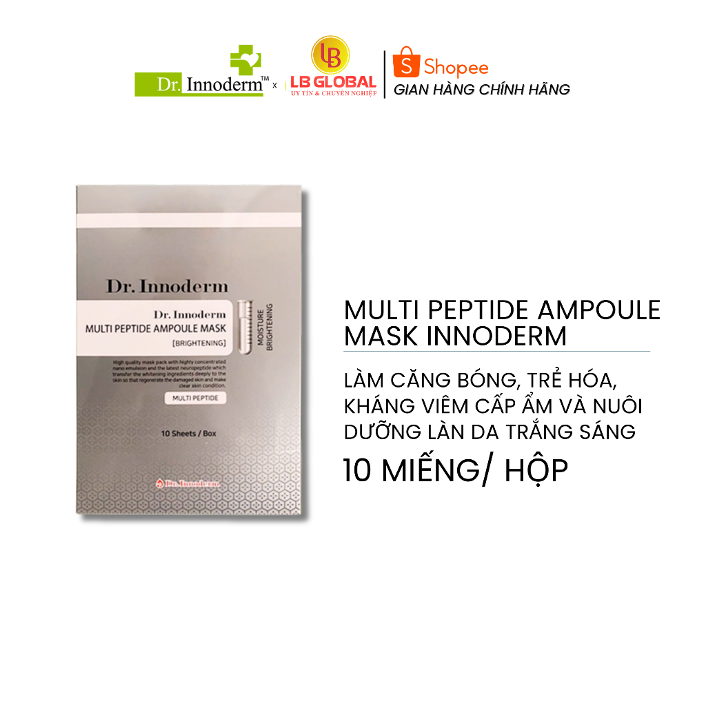 [Dr.Innoderm]_Mặt Nạ Dưỡng Trắng Da_Multi Peptide Ampoule Mask_Sản phẩm chính hãng_Xuất VAT 100%