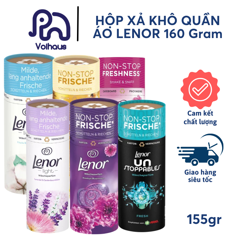 [HÀNG MỚI VỀ] Viên Xả Khô Lenor Đức 155g – Giữ Mùi Siêu Thơm Hương Nước Hoa Dành Cho Quần Áo | 6 Mùi Cao Cấp