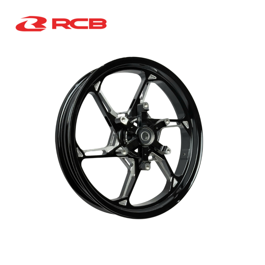 (Tặng kèm Van Vòi 8mm) Mâm RCB CNC CT600 Cho SH350i – 6 Cây Xéo – Kích Thước F275x16 R350x16