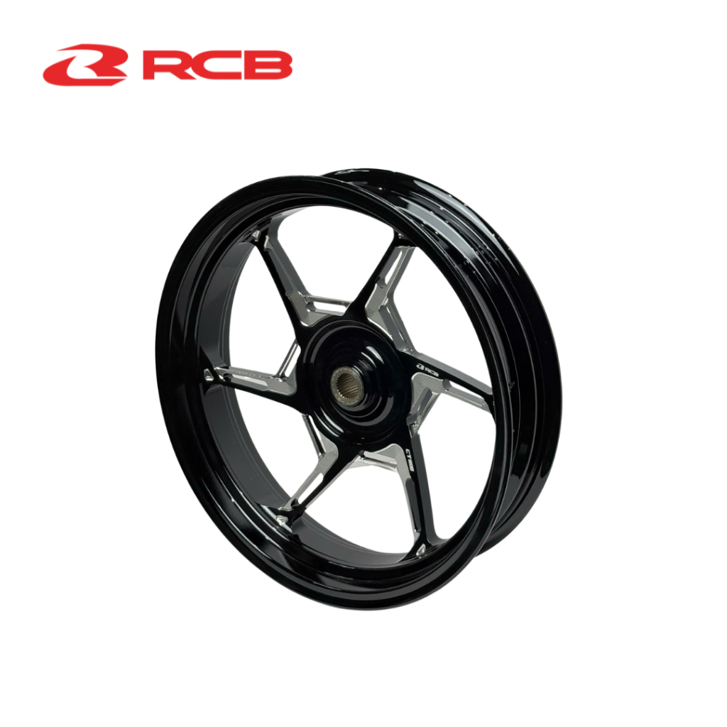 (Tặng kèm Van Vòi 8mm) Mâm RCB CNC CT600 Cho SH350i – 6 Cây Xéo – Kích Thước F275x16 R350x16