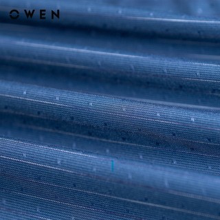 Owen - Áo sơ mi ngắn tay Body Fit AB250104NT màu Xanh tím than chất liệu Bamboo poly