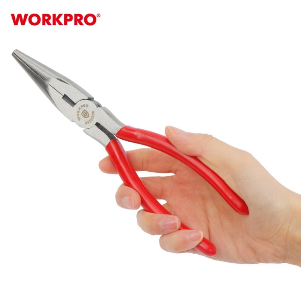 Kìm nhọn WORPRO 160mm - 6 inch WP231004, 200mm - 8 inch WP231005 bằng thép Cacbon cao cấp - Hàng chuẩn chính hãng