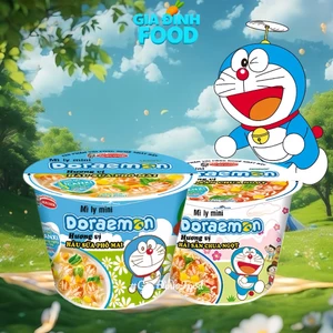 Mì Ly mini Doraemon vị Hải sản chua ngọt/ Hàu sữa Phô mai - 48g