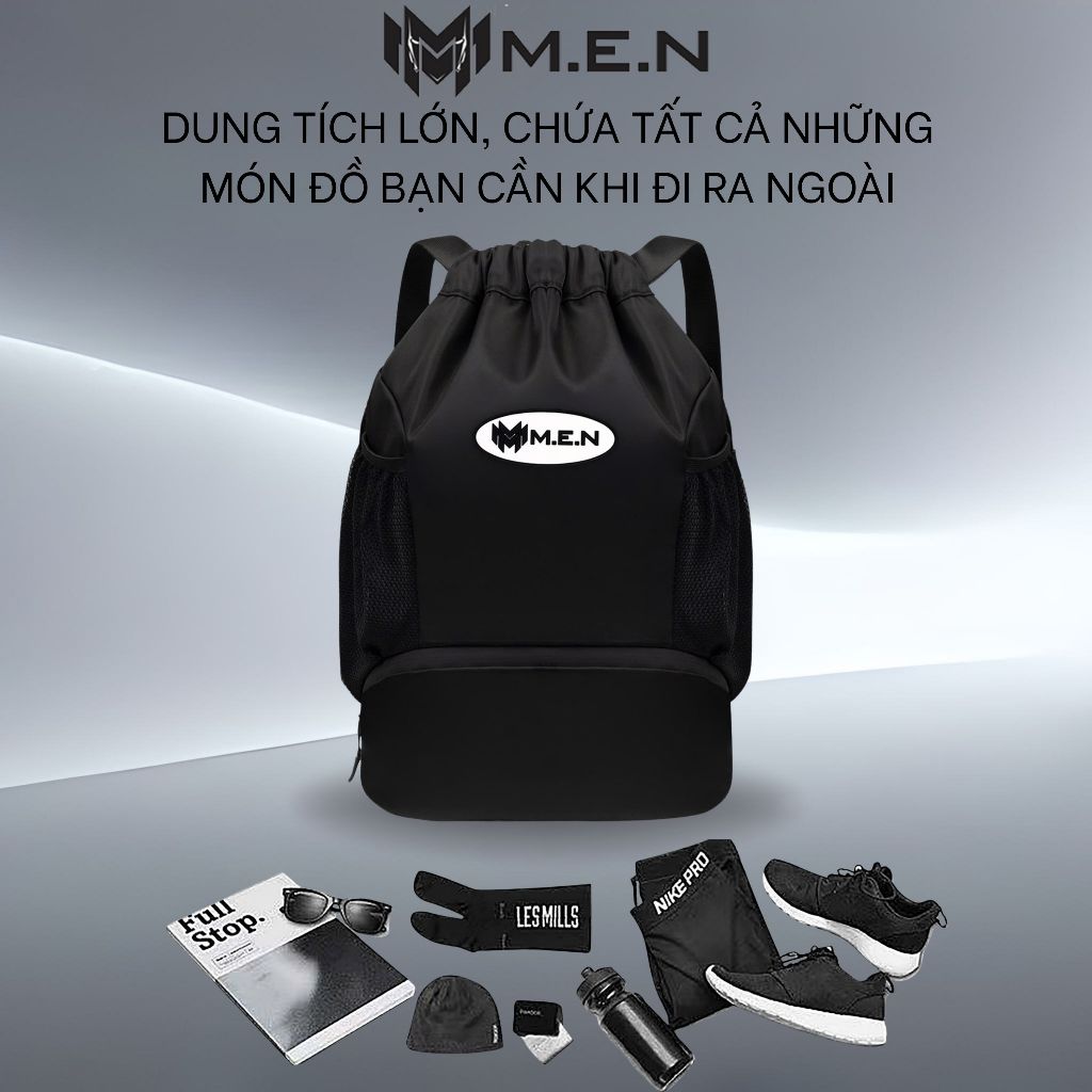 Balo B5 Sport dây rút có ngăn giày 2 màu M.E.N kiểu dáng gọn nhẹ dễ thương [NEW VIP]