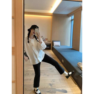 Le rouge | bubble pant Quần ống loe viền nhún co dãn