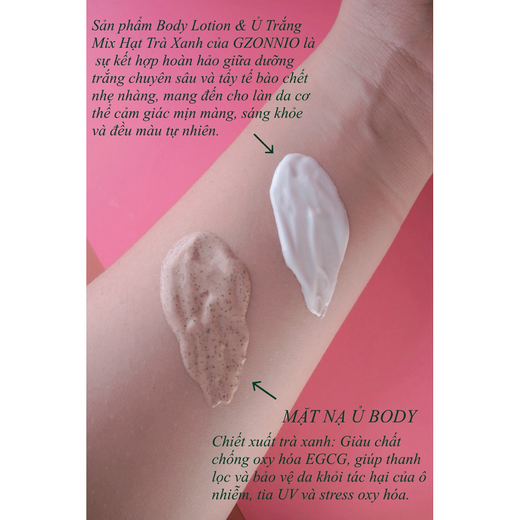REVITALIZE WHITE SKIN BODY CLEANSER - GZONNIO ( Ủ Trắng )