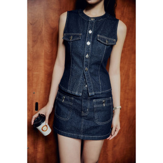 Chân Váy Ngắn Denim 2 Pockets, Chất Vải Jean Thoải Mái ,WCV050 SOME HOW STORE